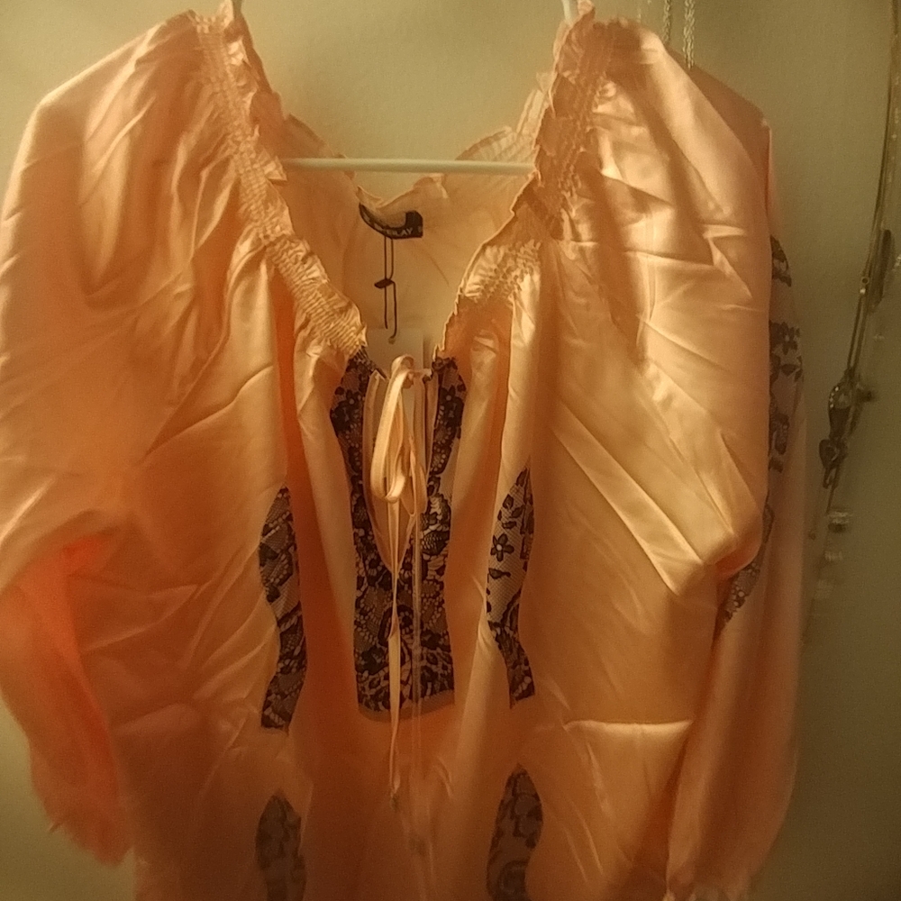 Size large coral blouse